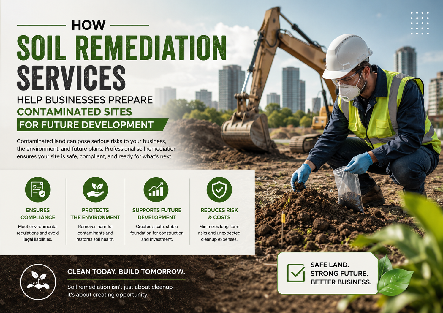 Read more about the article How Soil Remediation Services Help Businesses Prepare Contaminated Sites for Future Development